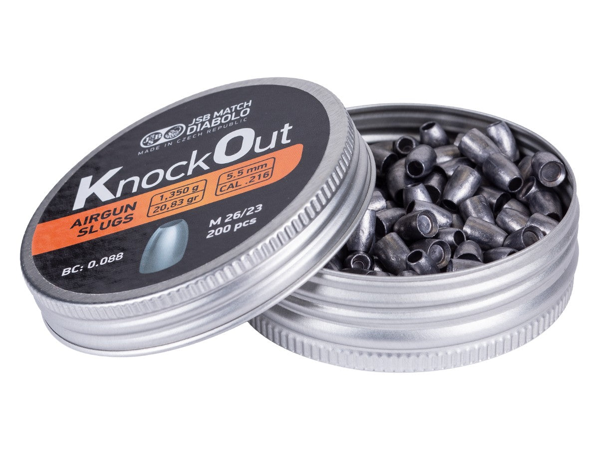 JSB KnockOut Slugs .216 Cal, 20.83gr, Hollowpoint, 200ct — image 2