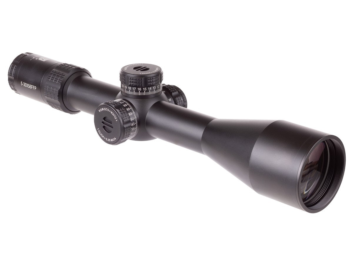 JTS 5-30x56 Shadow Series IR FFP Riflescope, 1/4 MOA, 34mm Tube