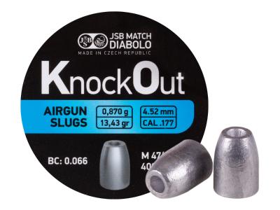 JSB KnockOut Slugs MK3 .177 Cal, 10.03 Grains, Hollowpoint, 500ct - Caliber 0.177