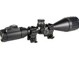 Leapers UTG 3-9x50 AO True Hunter Rifle Scope, EZ-TAP, Illuminated Mil-Dot Reticle, 1/4 MOA, 1" Tube, See-Thru Weaver Rings