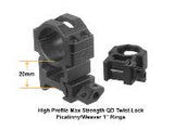Leapers UTG 3-9x50 AO True Hunter Rifle Scope, EZ-TAP, Illuminated Mil-Dot Reticle, 1/4 MOA, 1" Tube, See-Thru Weaver Rings
