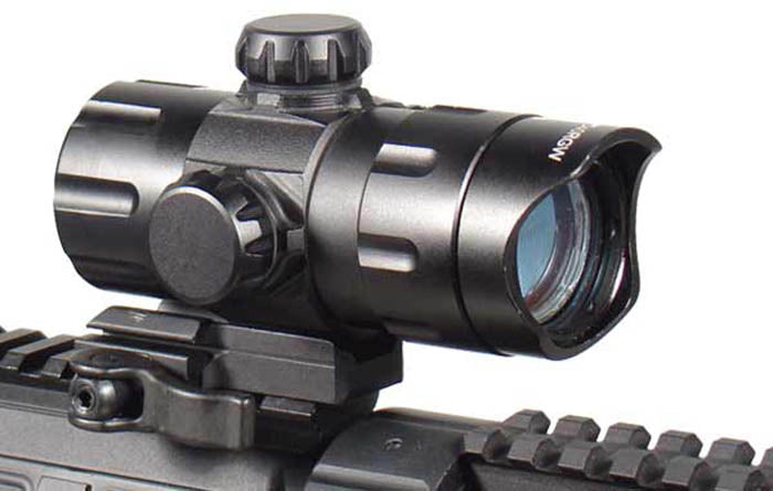 1x32.5mm ITA Combat Red/Green Dot Sight, 1/2 MOA, 38mm Tube, Riser, Quick-Detach Weaver/Picatinny Mount
