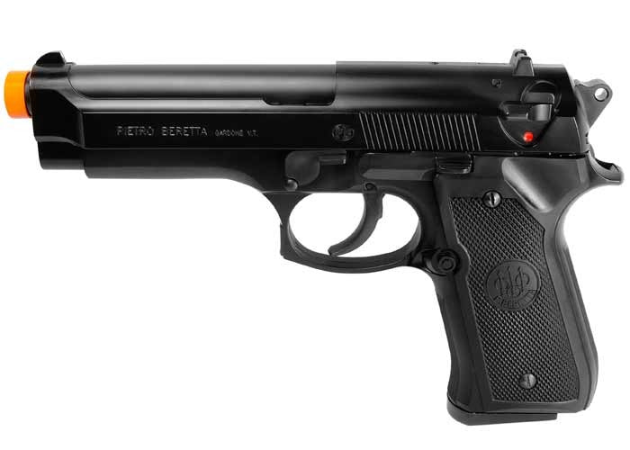 Beretta 92 FS Spring Airsoft Pistol, Black - Caliber 0.24 - FPS 260
