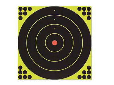 Birchwood Casey Shoot-N-C Bullseye Targets, 12", 5 Targets + 120 Pasters