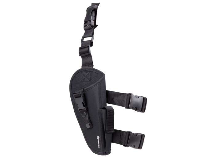 Crosman Leg Holster, Camo, Mag Pouch, Med/Lg-Frame Guns