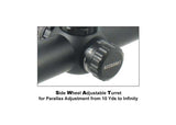 Leapers UTG 4-16x44 AO Accushot SWAT Rifle Scope, EZ-TAP, Illuminated Mil-Dot Reticle, 1/4 MOA, 30mm Tube, Lever-Lock Weaver Rings