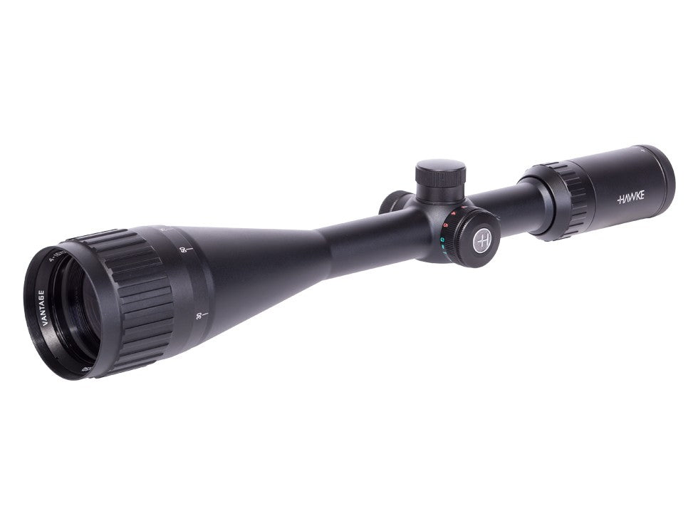 Hawke Sport Optics Vantage 4-16x50 AO Rifle Scope, Ill. Mil-Dot IR Reticle, 1/4 MOA, 1" Mono-tube
