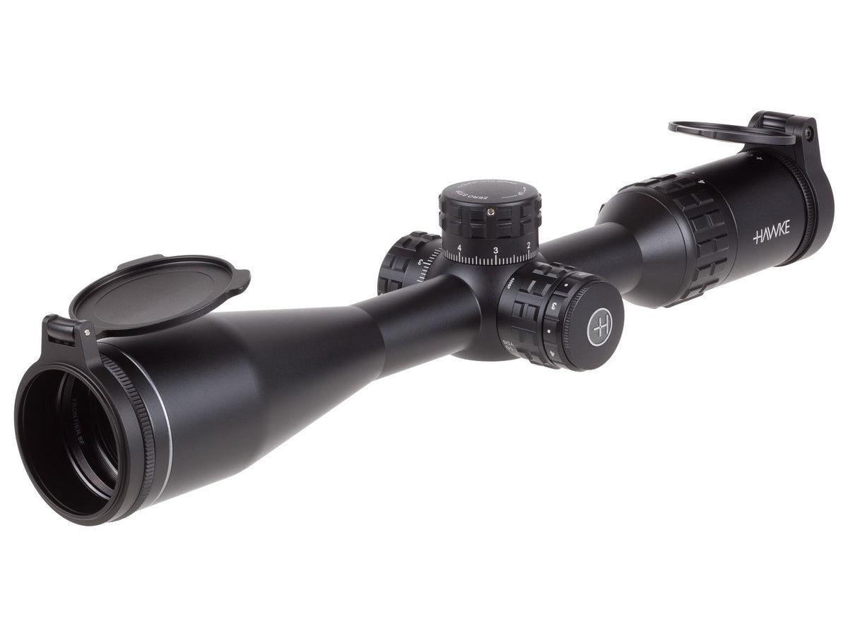 Hawke 4-20x44 AO Frontier IR Rifle Scope Mil Pro (20x) Reticle, 1/10 MRAD 1" Mono-tube