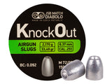 JSB KnockOut Slugs .251 Cal, 33.49gr, Hollowpoint, 150ct - Caliber 0.25