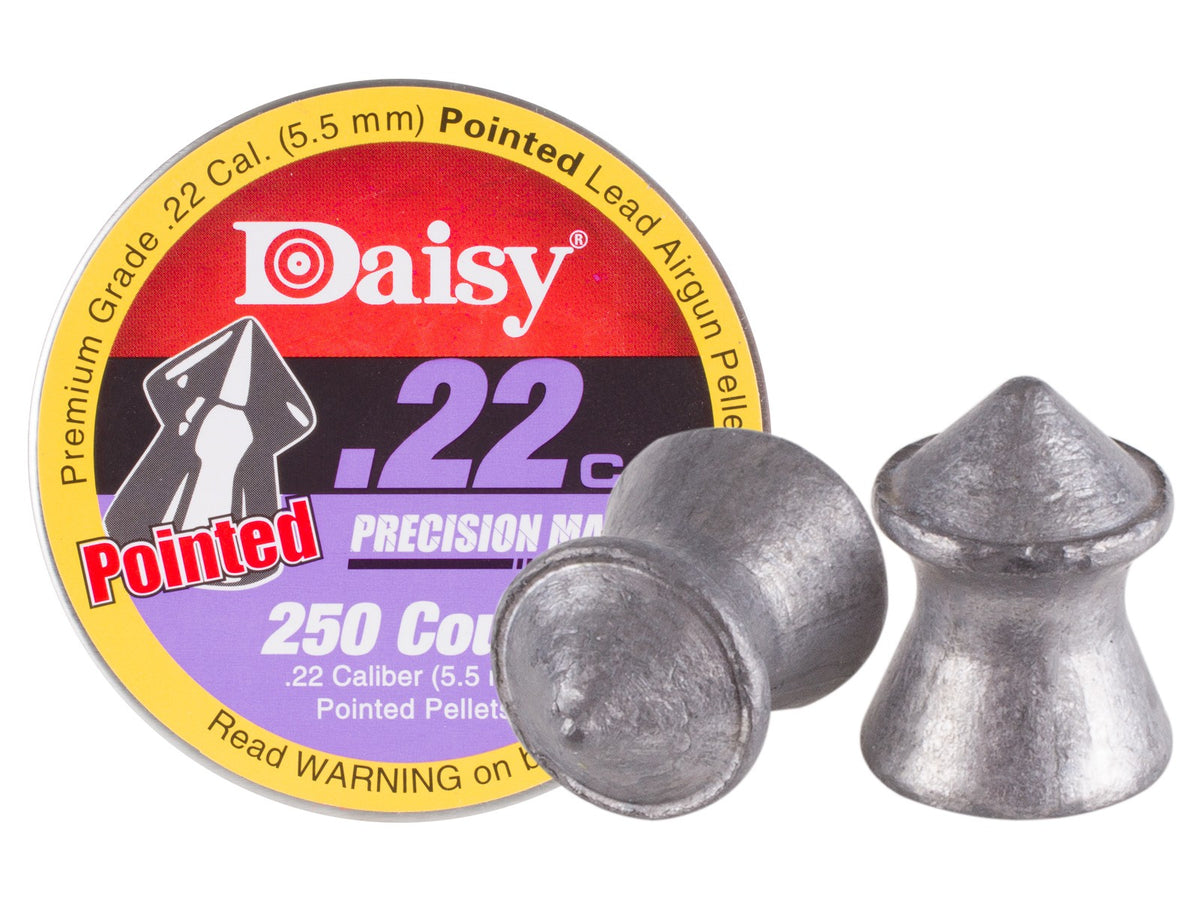 Daisy Precision Max .22 Cal, 14.0 Grains, Pointed, 250ct - Caliber 0.22