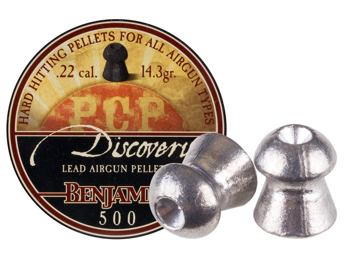 Benjamin Discovery .22 Cal, 14.3 Grains, Hollowpoint, 500ct - Caliber 0.22