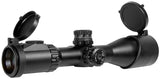 Leapers 3-12X44 AO SWAT Compact Accushot Rifle Scope, EZ-TAP, Illuminated Mil-Dot Reticle, 1/4 MOA, 30mm Tube, See-Thru Weaver Rings