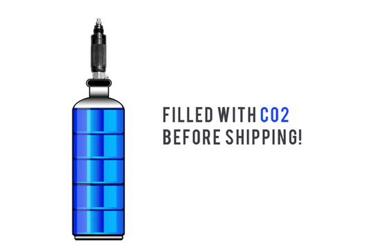 AirForce CO2 Adapter with Filled 12-oz. CO2 tank, fits Condor, Talon & Talon SS — image 1