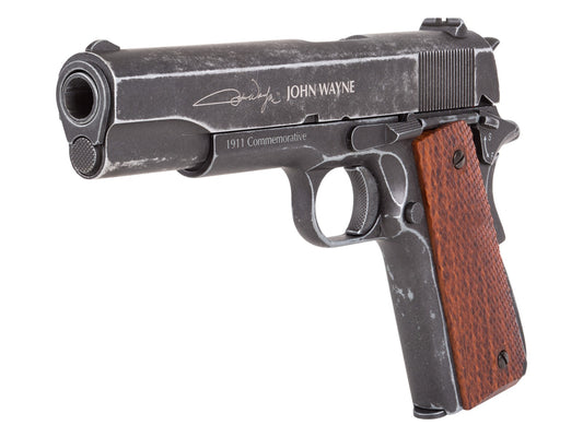 John Wayne 1911 Metal CO2 BB Pistol, Brown Grips — image 1