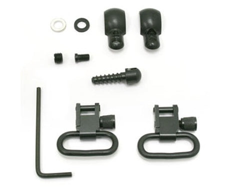 GrovTec Swivel Set, Wood Screws, Fits Some Lever-Action & Tube-Mag Rifles & Carbines, 1" Loops, Black Oxide — image 1