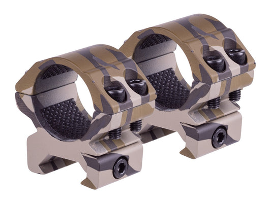 Hawke Match Mount 1" Rings, Weaver, Low, Mossy Oak Bottomlands — image 1