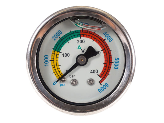 Air Venturi Air Pressure Gauge, 0-6,000 psi 1/8" BSPP — image 1