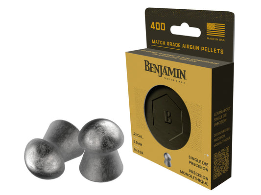 Benjamin Single Die Pellets .22 Cal, 14.3 Grain, Domed, 400ct — image 1