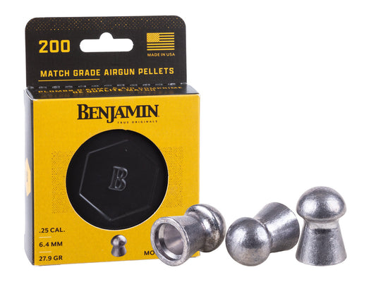 Benjamin Single Die Pellets .25 Cal, 27.8 Grain, Domed, 200ct — image 1