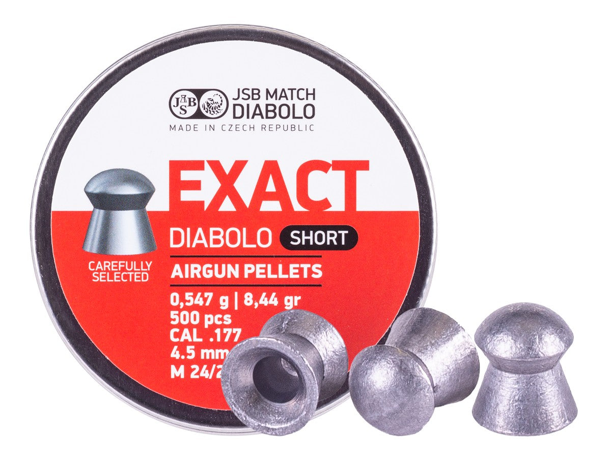 JSB Match Diabolo Exact Short .177 Cal, 8.44 Grains, Domed, 500ct — image 1