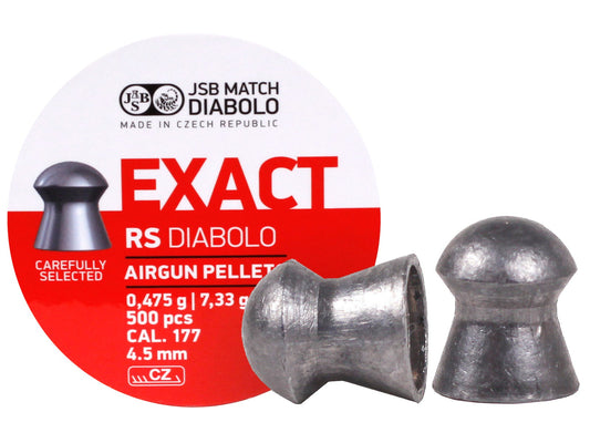 JSB Match Diabolo Exact RS .177 Cal, 7.33 Grains, Domed, 500ct — image 1