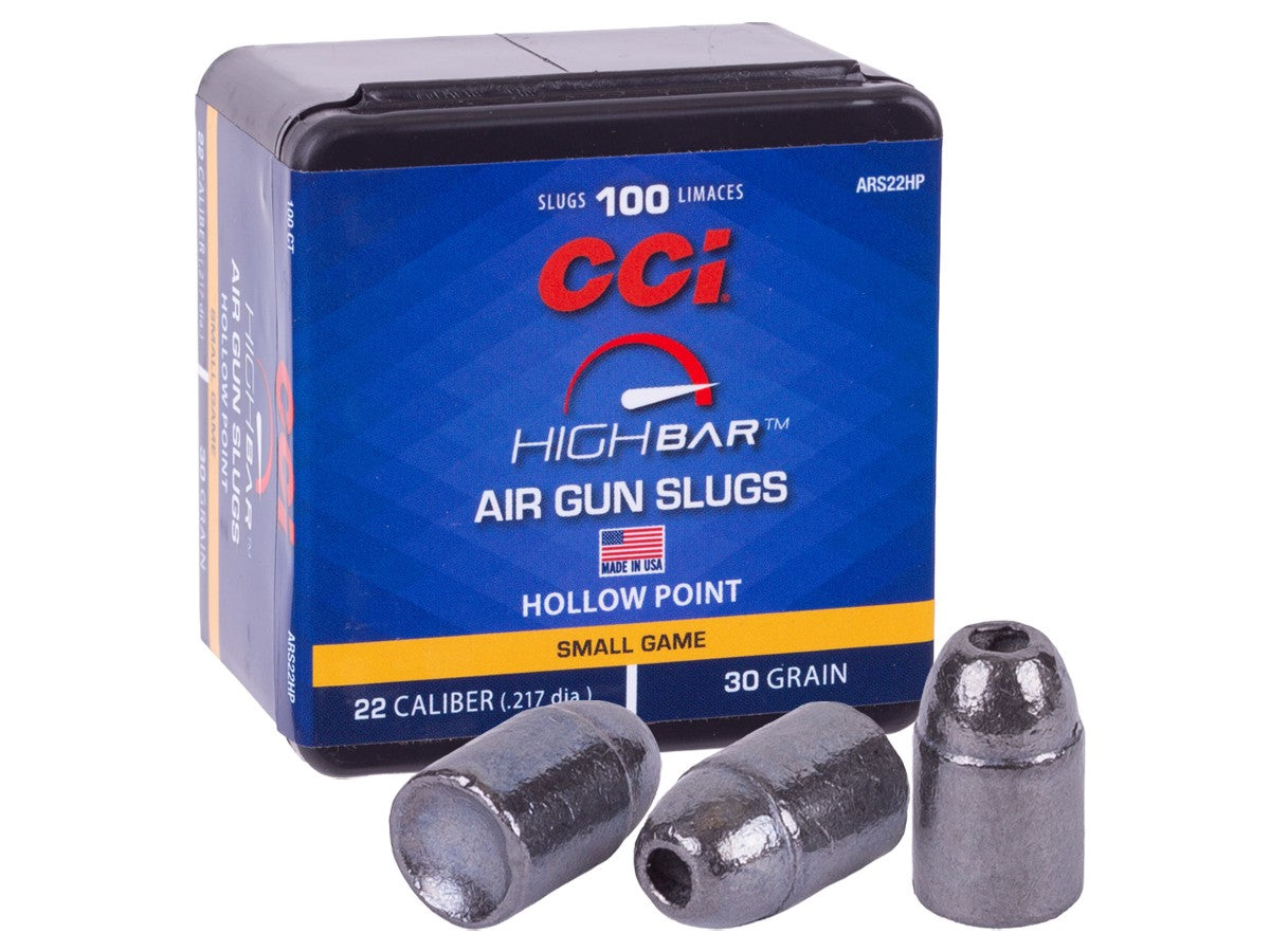 CCI High Bar Air Gun Slugs, .22 Cal, 30gr, Hollow Point, 100ct — image 1