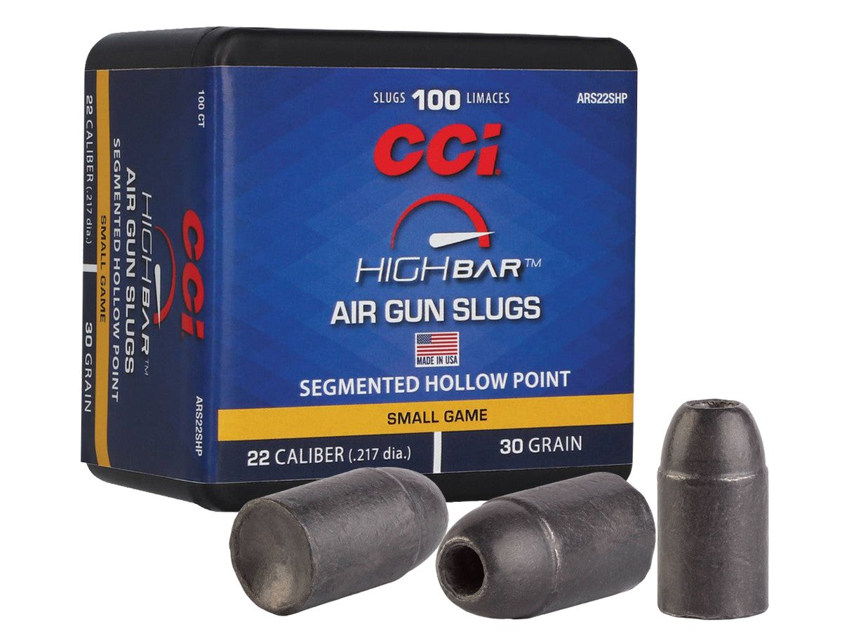 CCI High Bar Air Gun Slugs, .22 Cal, 30gr, Segmented Hollow Point, 100ct — image 1