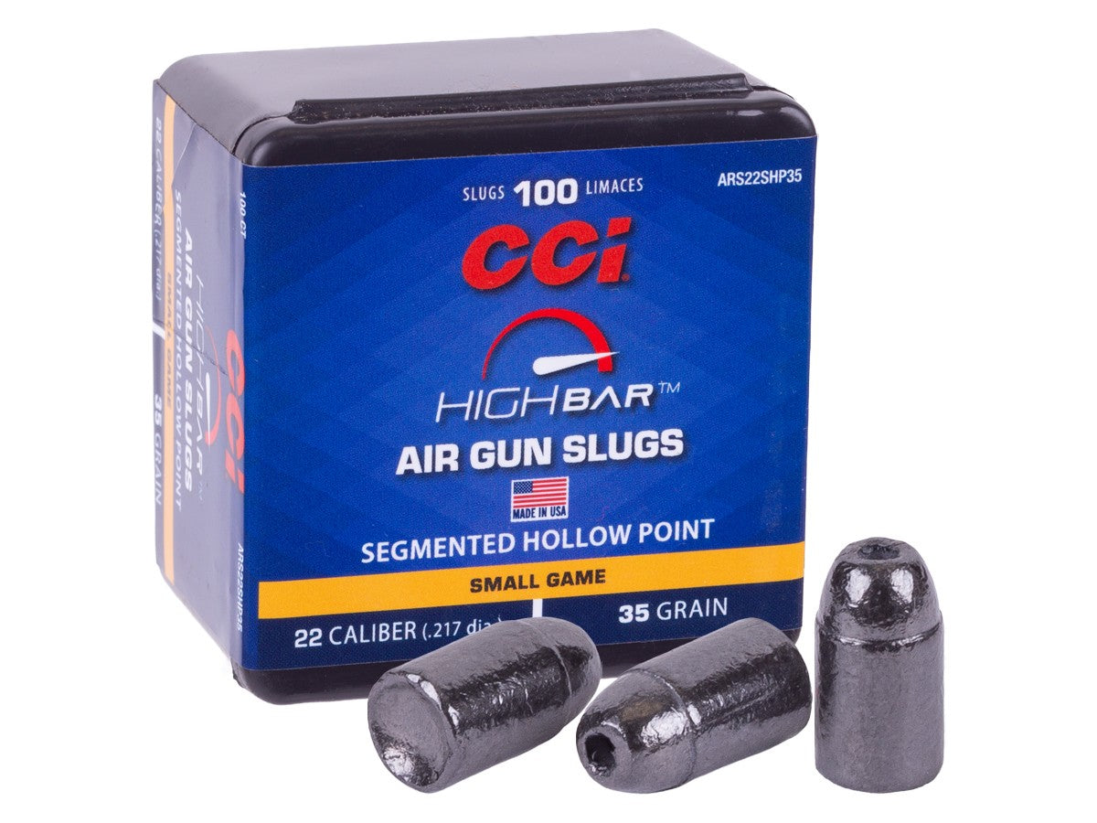 CCI High Bar Air Gun Slugs, .22 Cal, 35gr, Segmented Hollow Point, 100ct — image 1