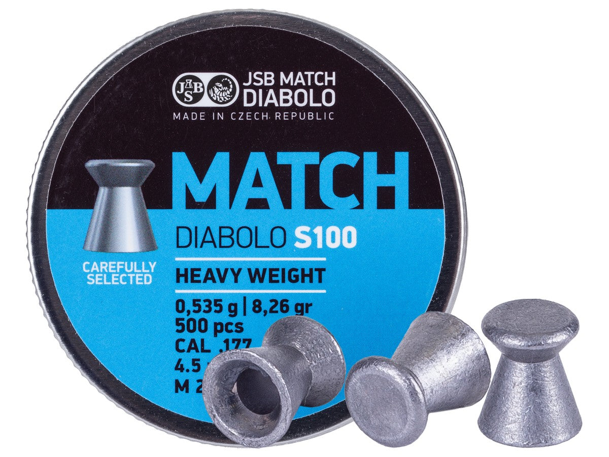JSB Blue Match Heavy Weight .177 Cal, 8.26 Grains, Wadcutter, 500ct, 4.49mm — image 1