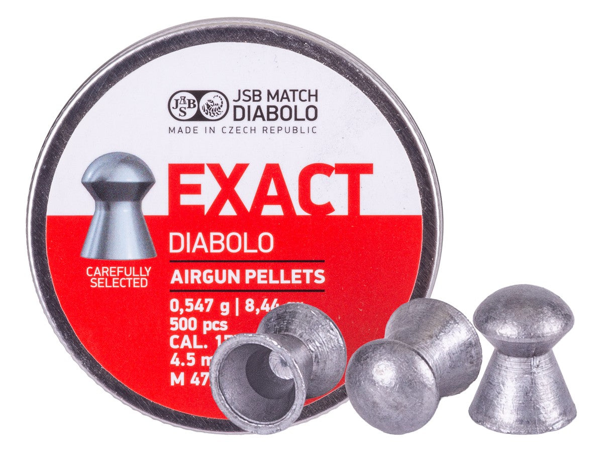 JSB Match Diabolo Exact .177 Cal, 8.44 Grains, Domed, 500ct, 4.50mm — image 1