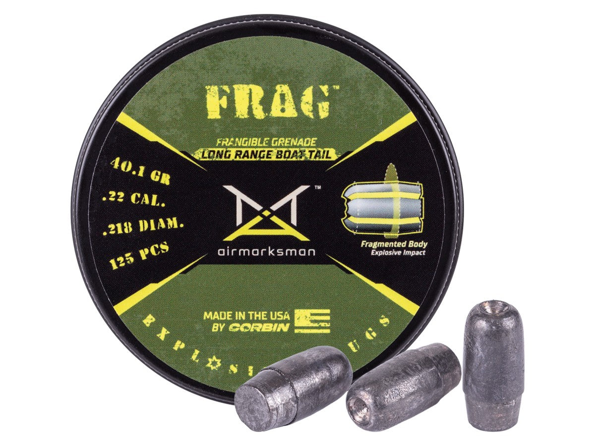 AirMarksman Frag Boat Tail Hollowpoint Slug .218 Cal, 40.1gr, 125ct, .22 Caliber — image 1