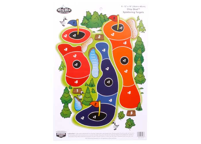 Birchwood Casey Dirty Bird Chip Shot Target, 12"x18", 8ct — image 1