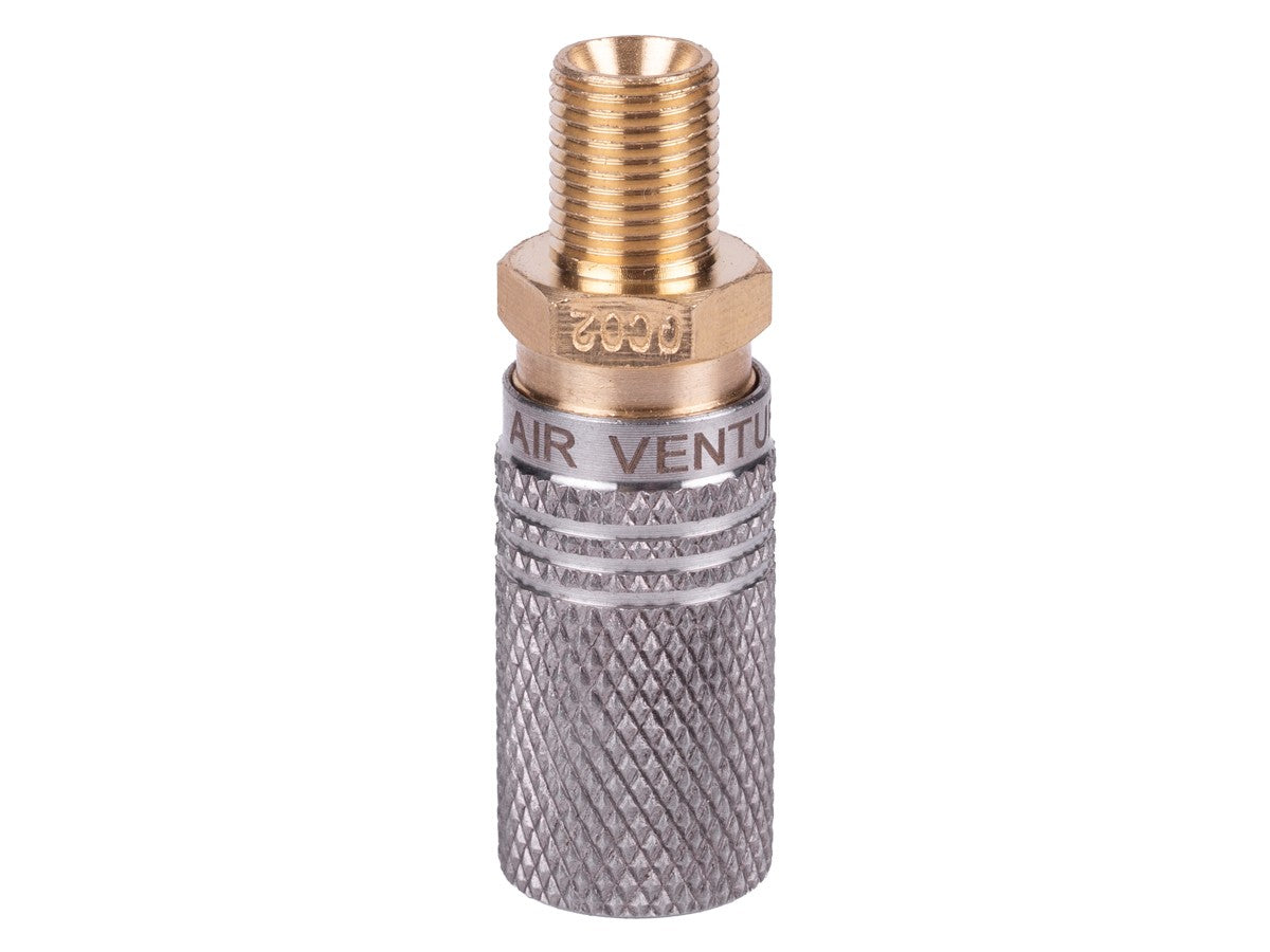 Air Venturi Extended Female Quick Disconnect to 1/8" BSPP Male Threads — image 1