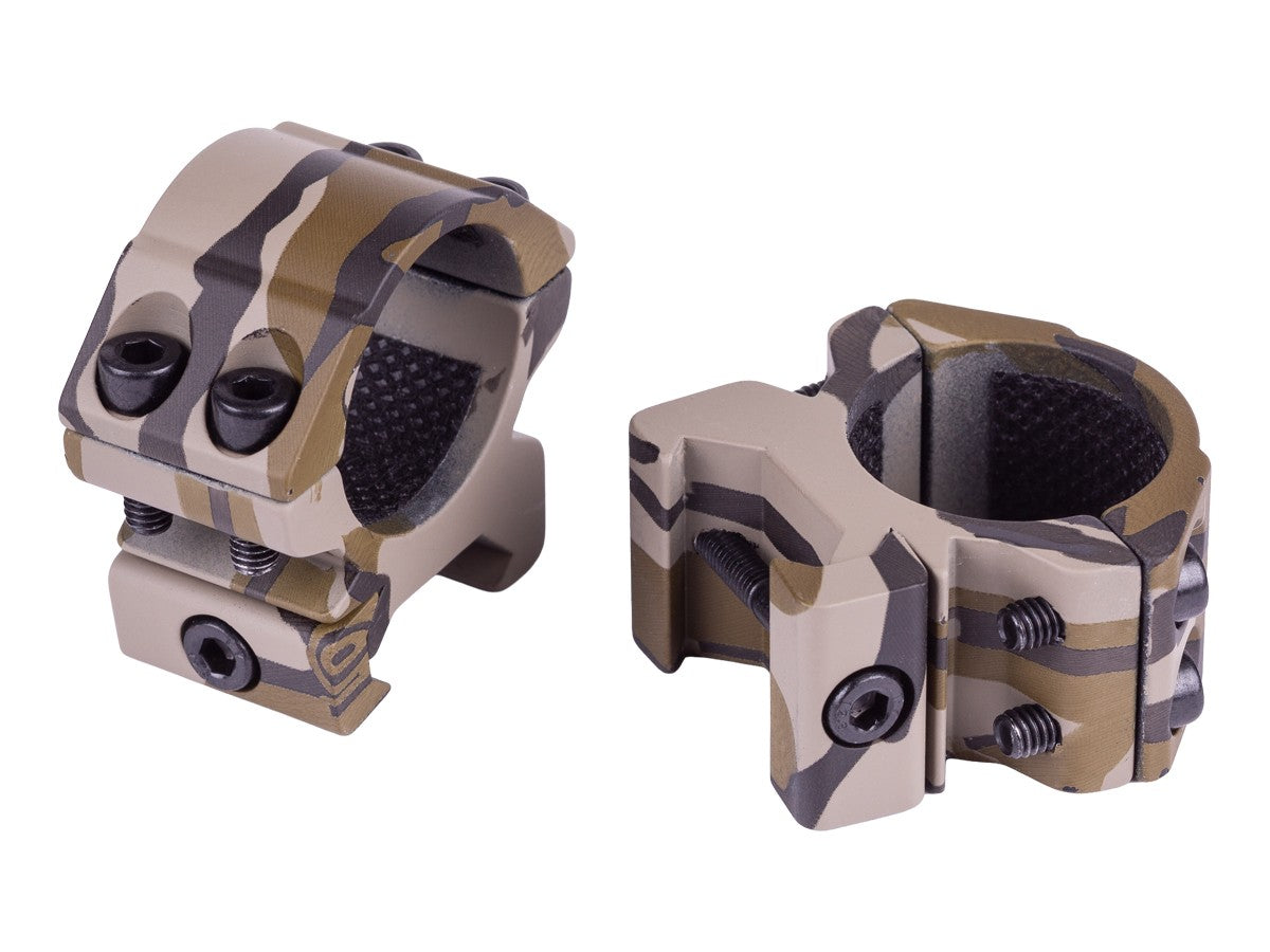 Hawke Match Mount 1" Rings, Weaver, Low, Mossy Oak Bottomlands — image 2