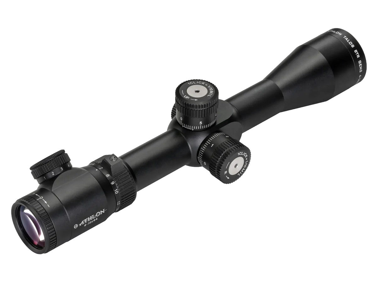 Athlon Optics 4-14x44 Talos BTR Gen2 Rifle Scope, APLR10 FFP IR MOA Reticle, 1/4 MOA, 30mm Tube — image 2