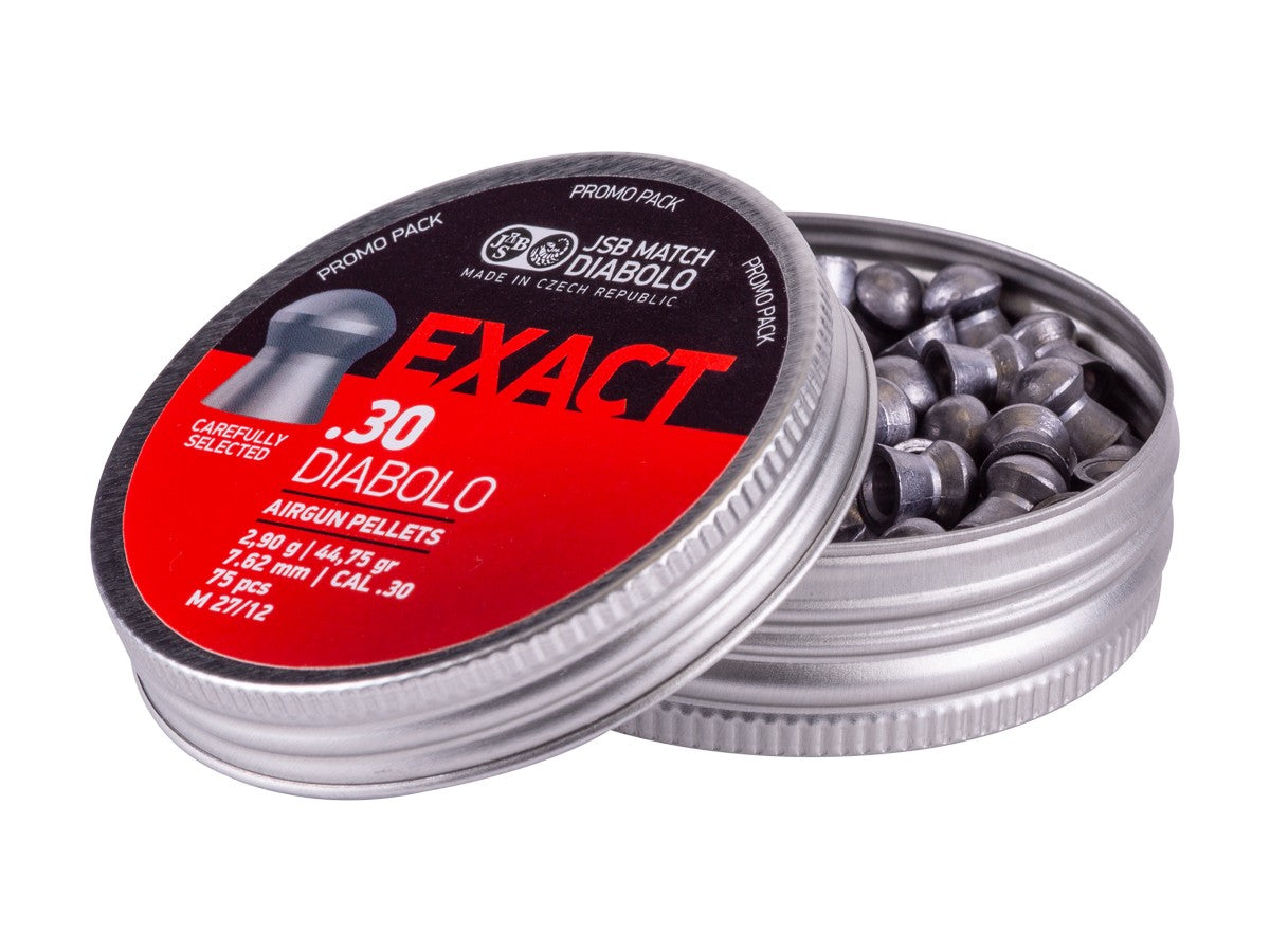 JSB Diabolo Exact Pellets, .30 Cal, 44.75 Grains, Domed, 75ct — image 2