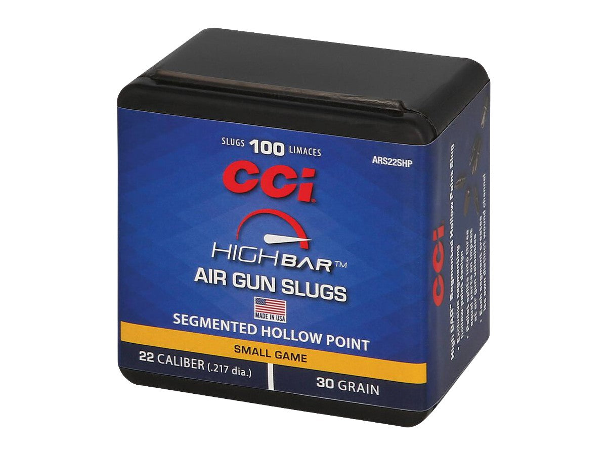 CCI High Bar Air Gun Slugs, .22 Cal, 30gr, Segmented Hollow Point, 100ct — image 2