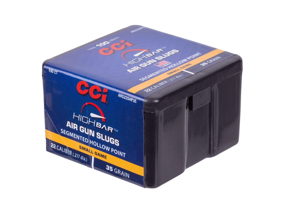 CCI High Bar Air Gun Slugs, .22 Cal, 35gr, Segmented Hollow Point, 100ct — image 2