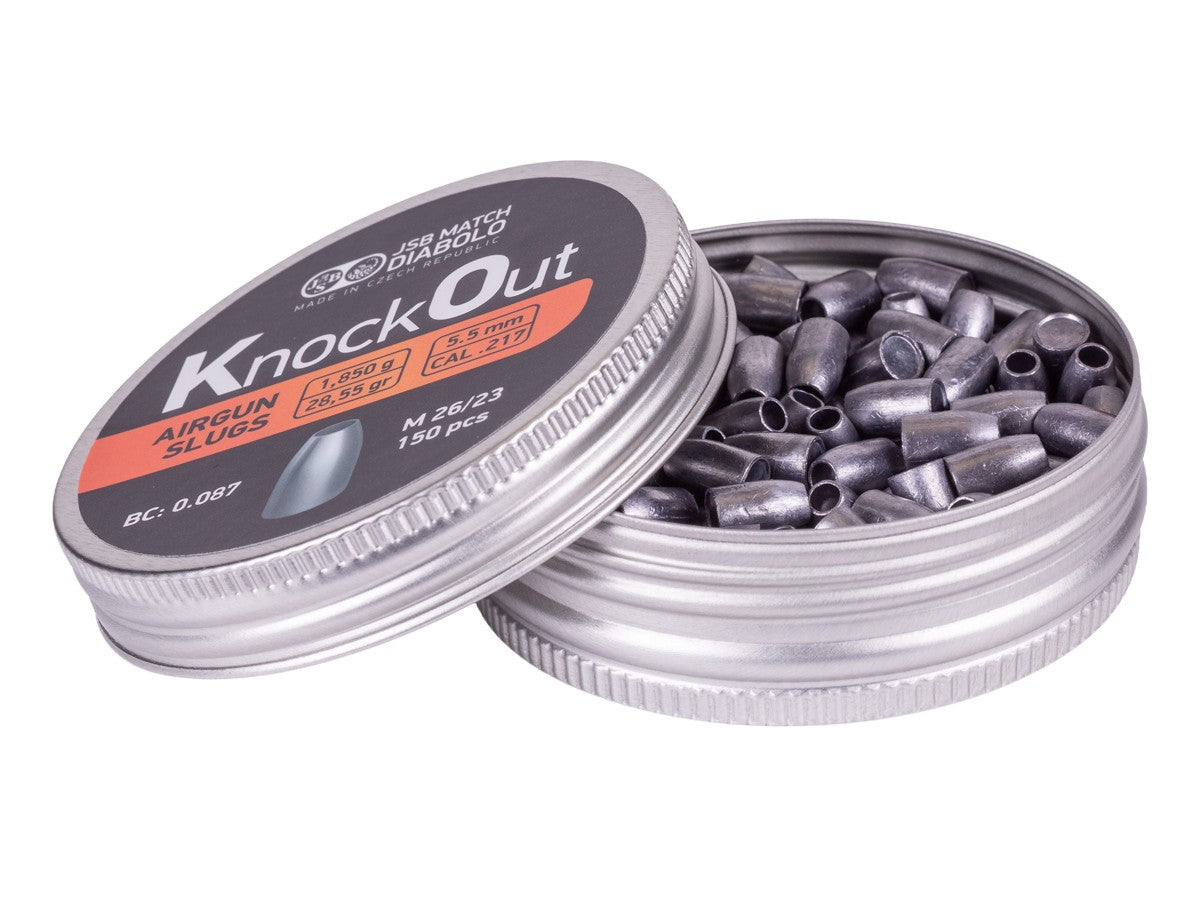 JSB KnockOut Slugs .217 Cal, 28.55gr, Hollowpoint, 200ct — image 2
