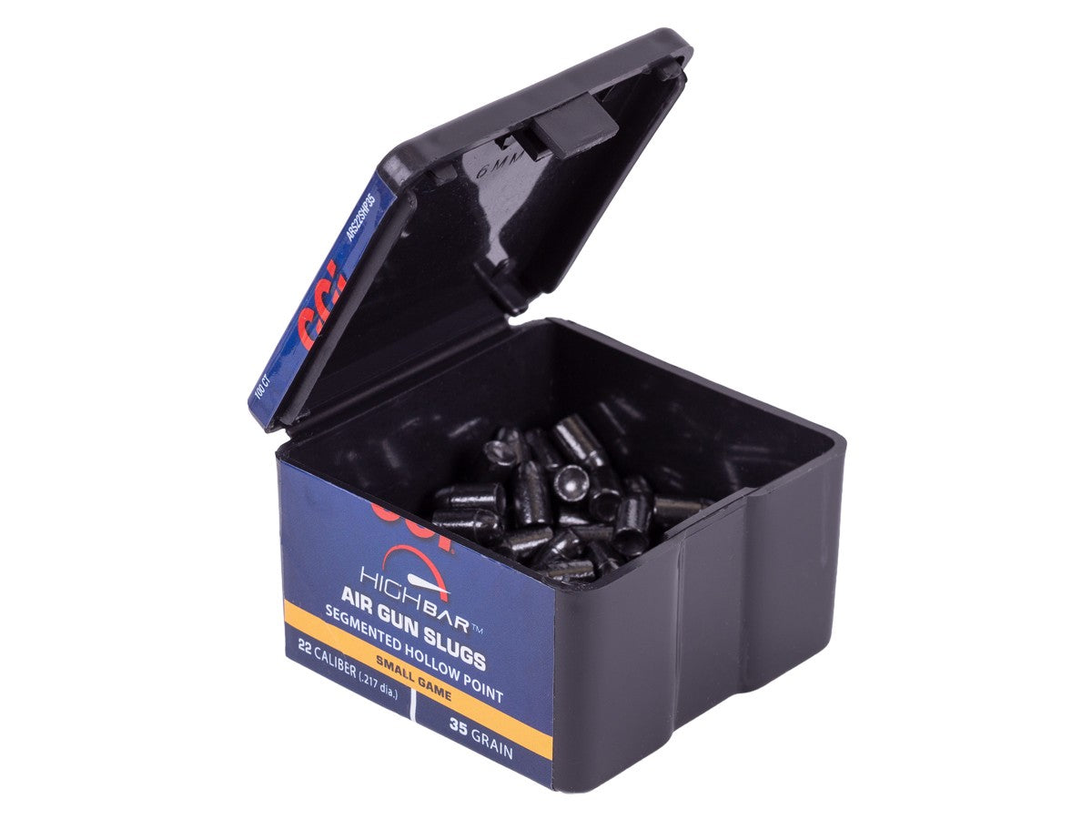 CCI High Bar Air Gun Slugs, .22 Cal, 35gr, Segmented Hollow Point, 100ct — image 3
