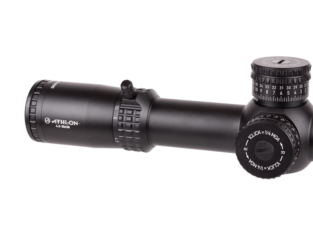 Athlon Optics 4.5-30x56 Ares ETR Gen2 UHD, APLR12 FFP IR MOA Reticle, 1/4 MOA, 34mm Tube — image 5