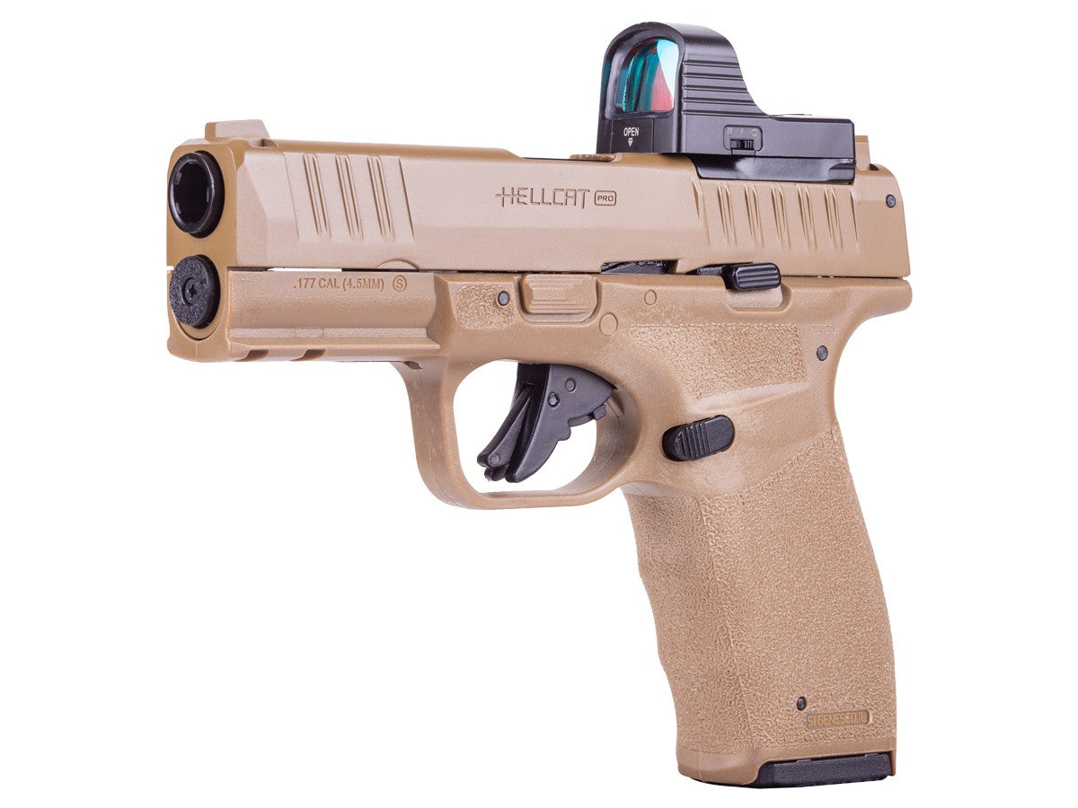 Springfield Armory Hellcat Pro CO2 BB Pistol, .177 Caliber, FDE, Red Dot Combo - FPS 390 — image 1
