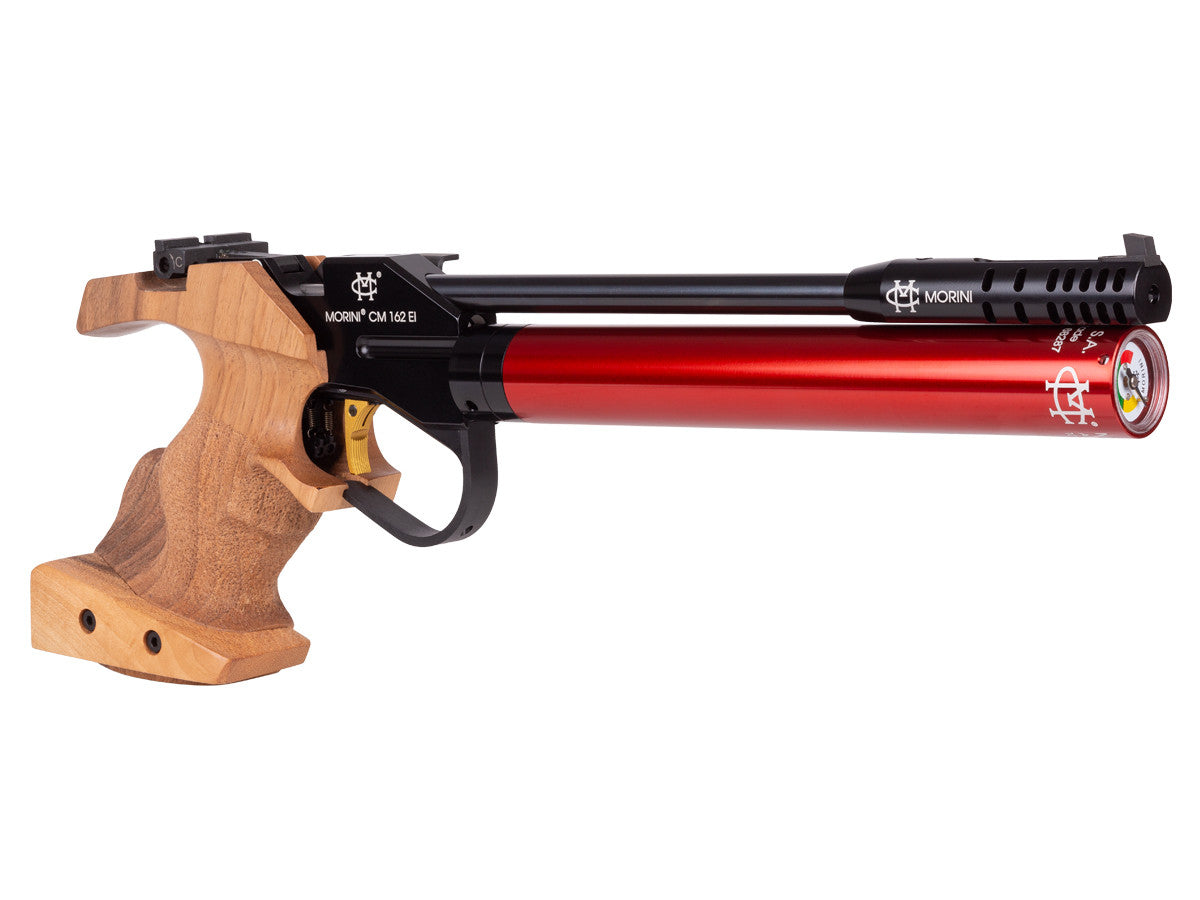 Morini MOR-162EI pistol, smallRH grip, electronic trigger, analog pressure gauge - Caliber 0.177 - FPS 500