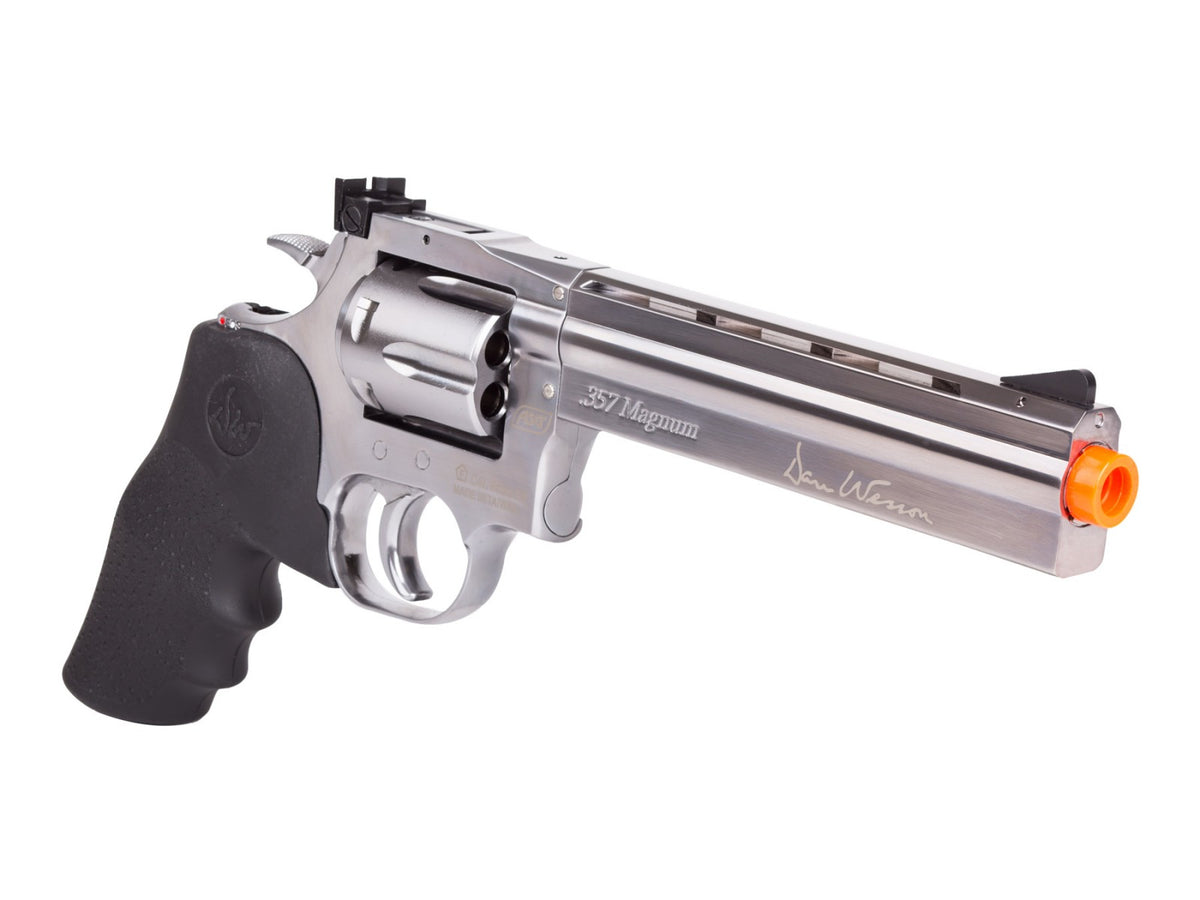 Dan Wesson 715 6" CO2 Airsoft Revolver, Silver - FPS 450