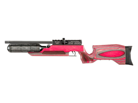 RAW HM1000x Mini LRT Air Rifle, Red Laminate - Caliber 0.22 - FPS 850