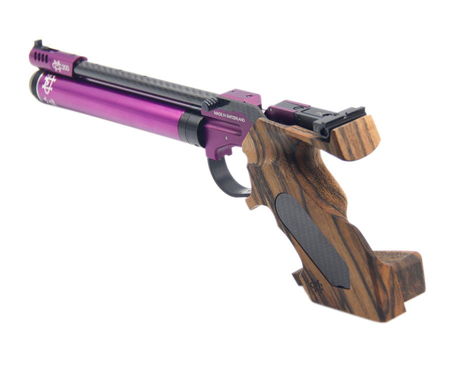 Morini CM200EI Air Pistol Ticino Red, Medium, Right Hand - Caliber 0.177 - FPS 492