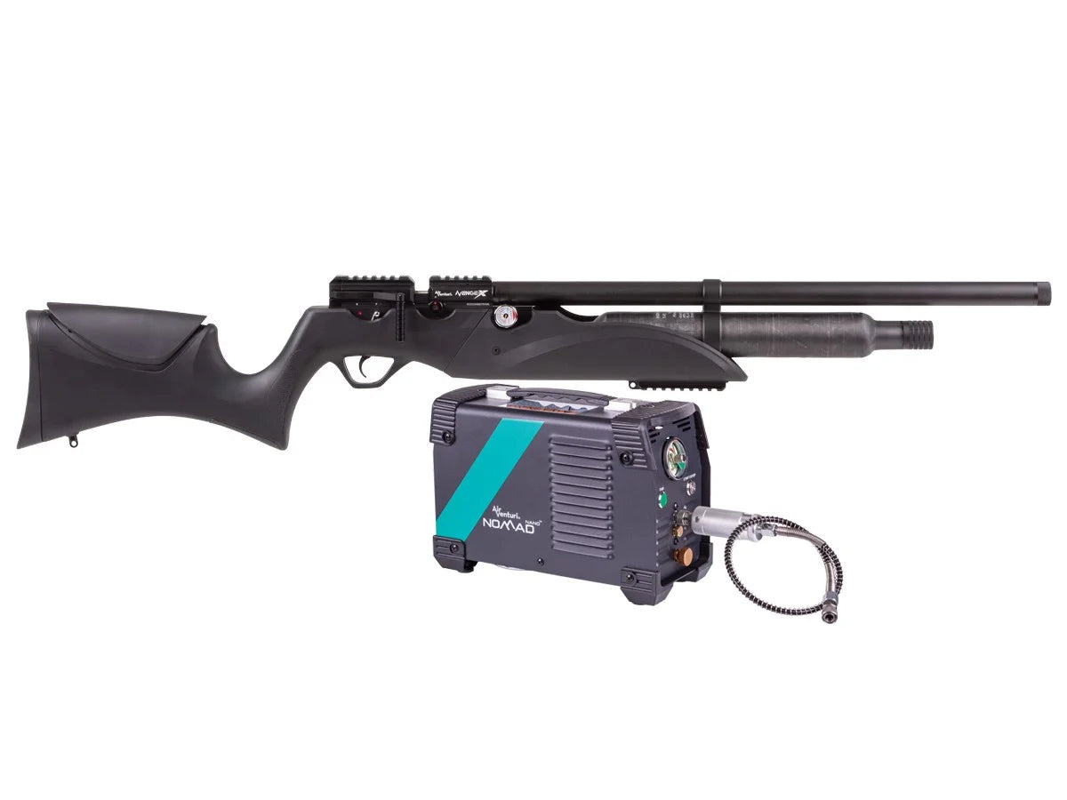 Air Venturi Avenge-X Classic Synthetic Stock, 400cc Bottle, .22 cal, RovAir Combo - Caliber 0.22 - FPS 1100