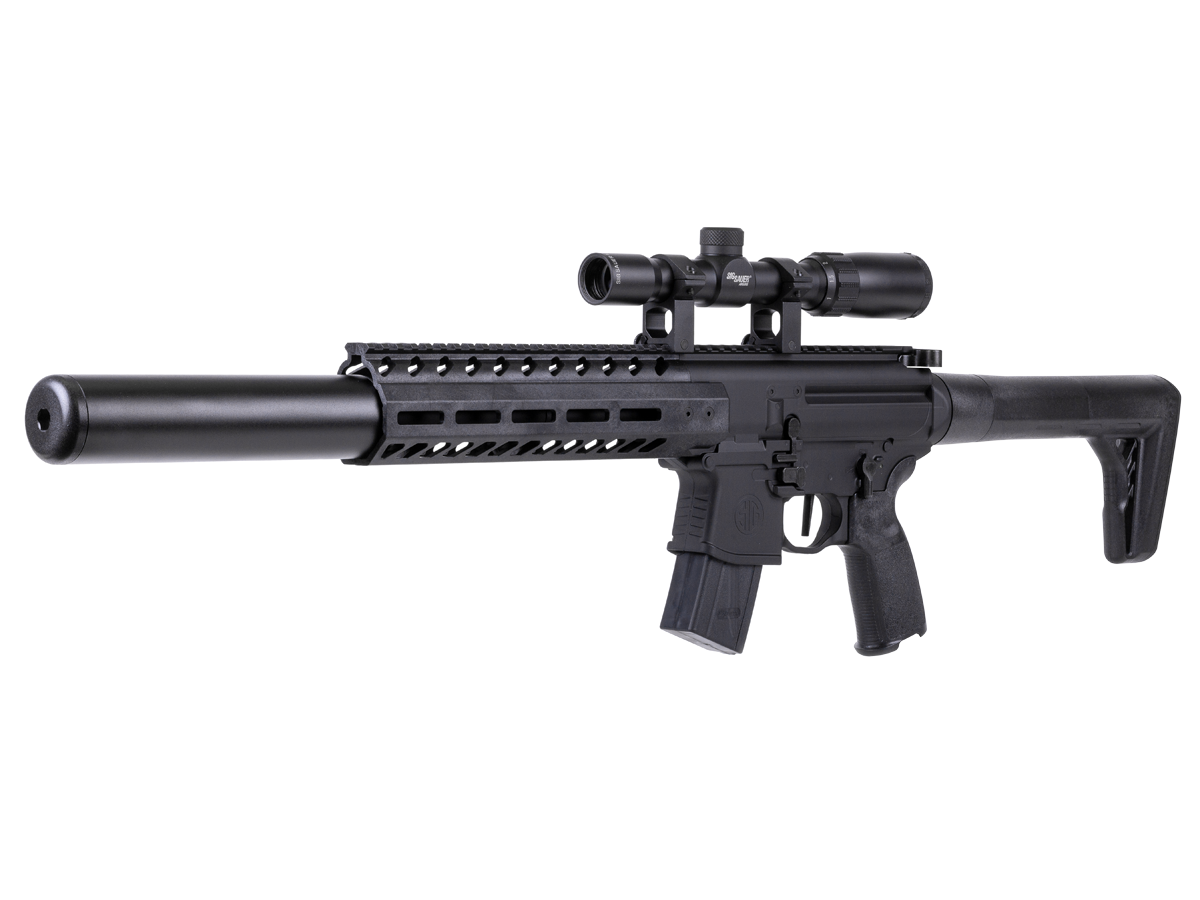 SIG Sauer MCX Pellet Rifle Gen 2, Black, Scoped - Caliber 0.177 - FPS 545