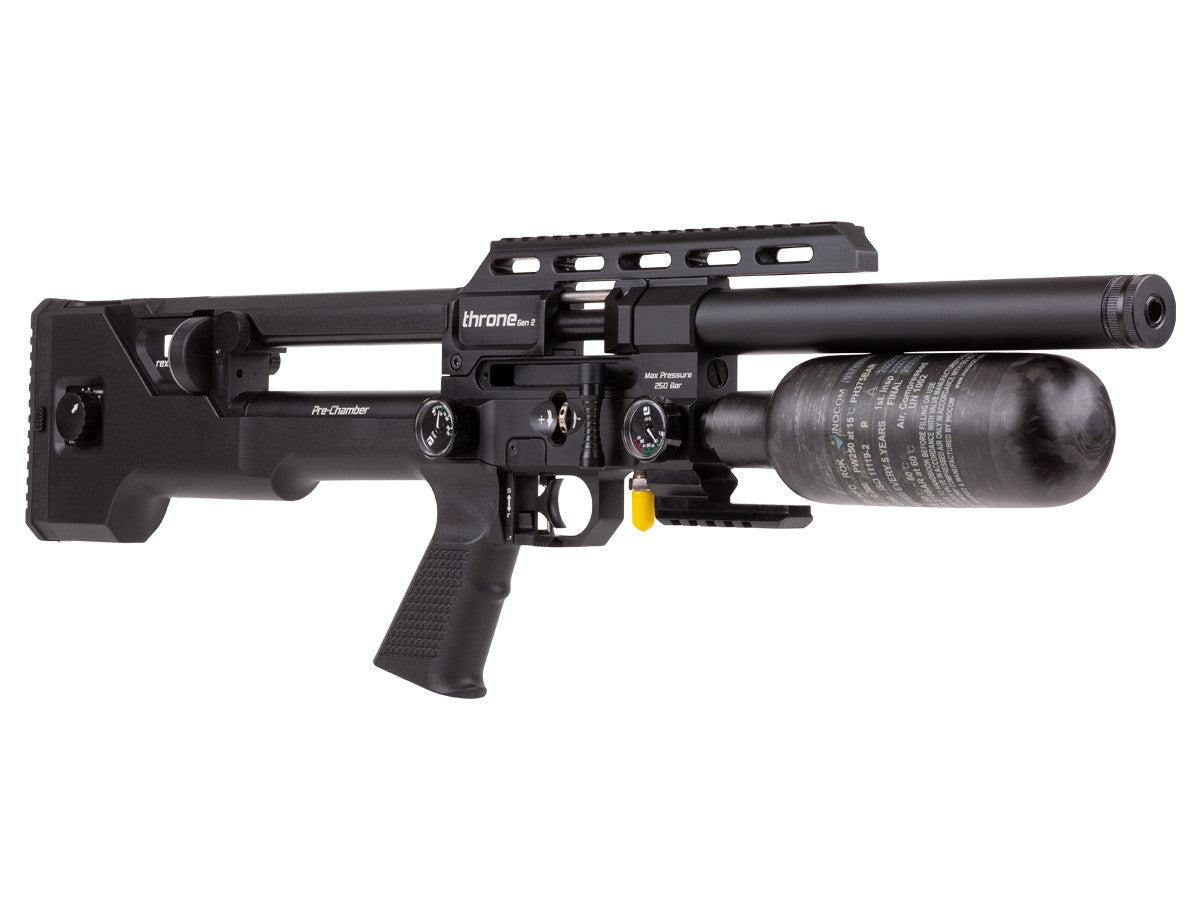 Reximex Throne Gen2 Compact PCP Air Rifle, .22 caliber - Caliber 0.22 - FPS 800