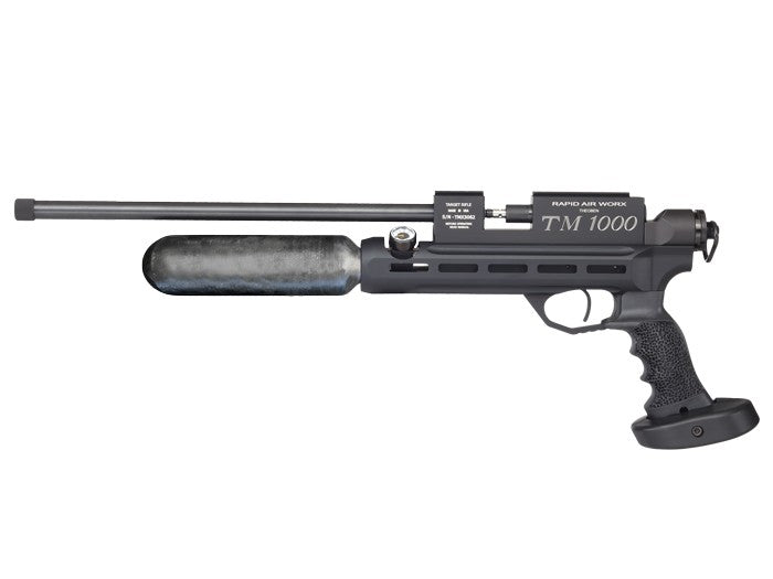 RAW Rapid Air Worx TM1000 Chassis PCP Pistol, Carbon Fiber Bottle - Caliber 0.177 - FPS 802